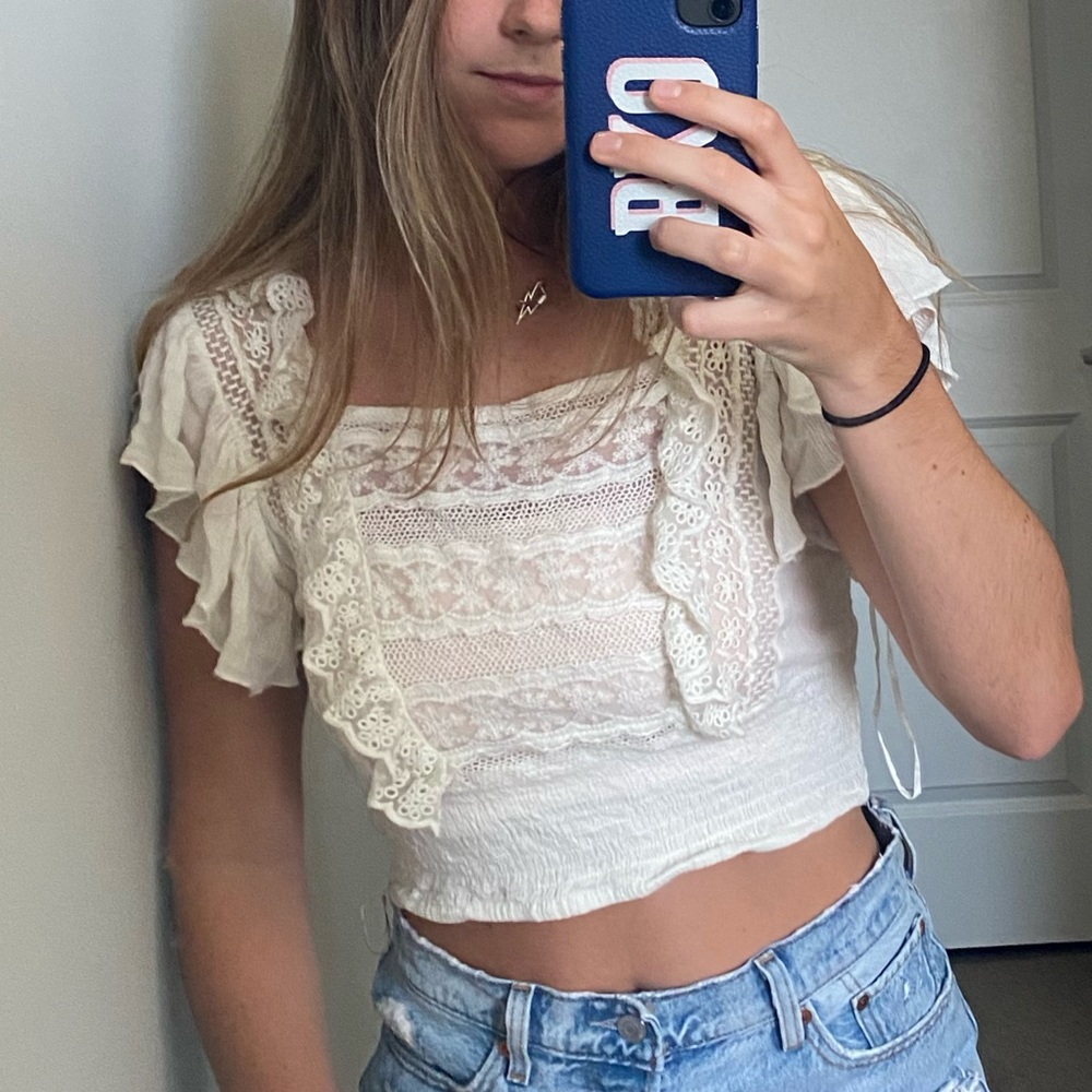 Free people frilly top